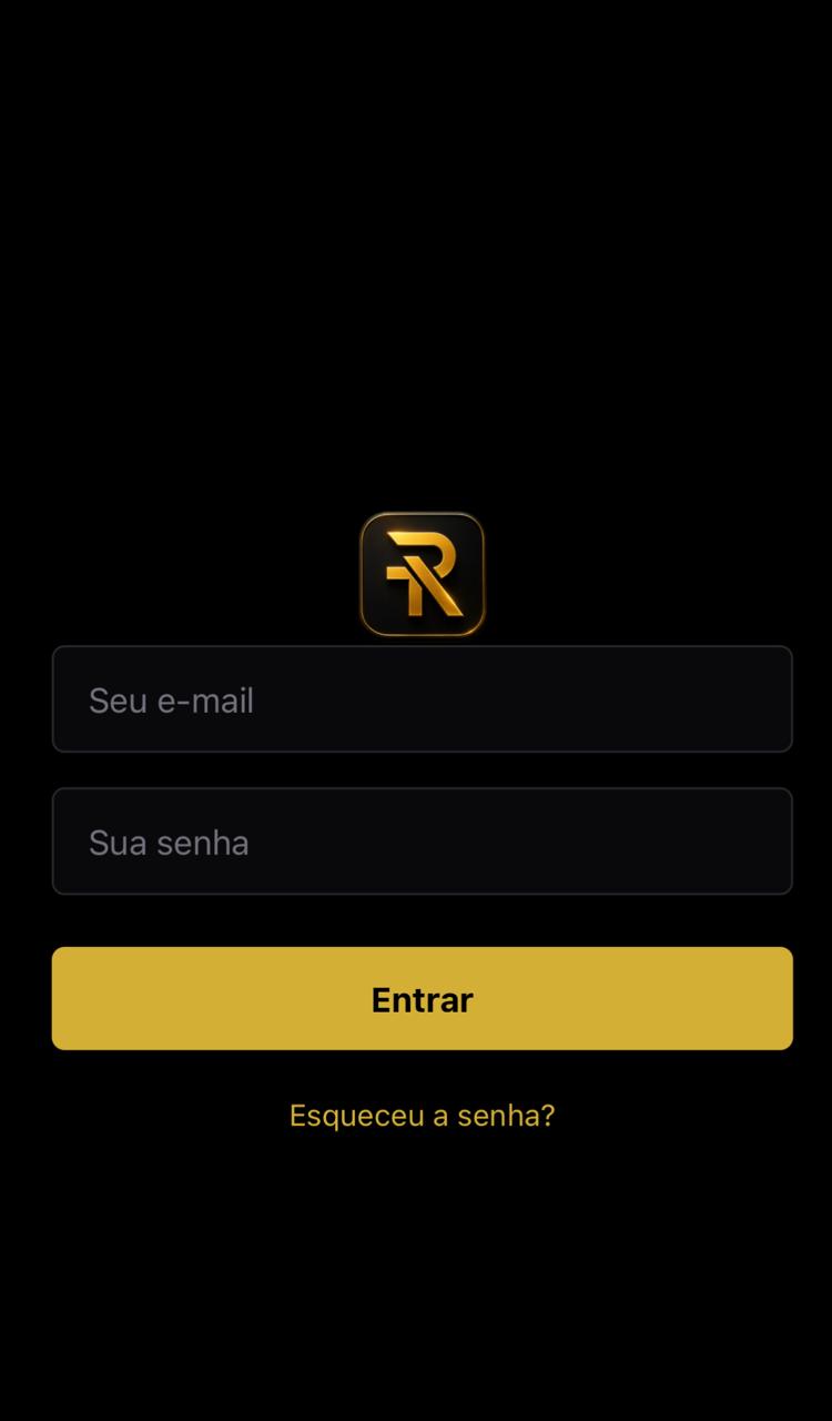 Tela de login do app Rilo Training